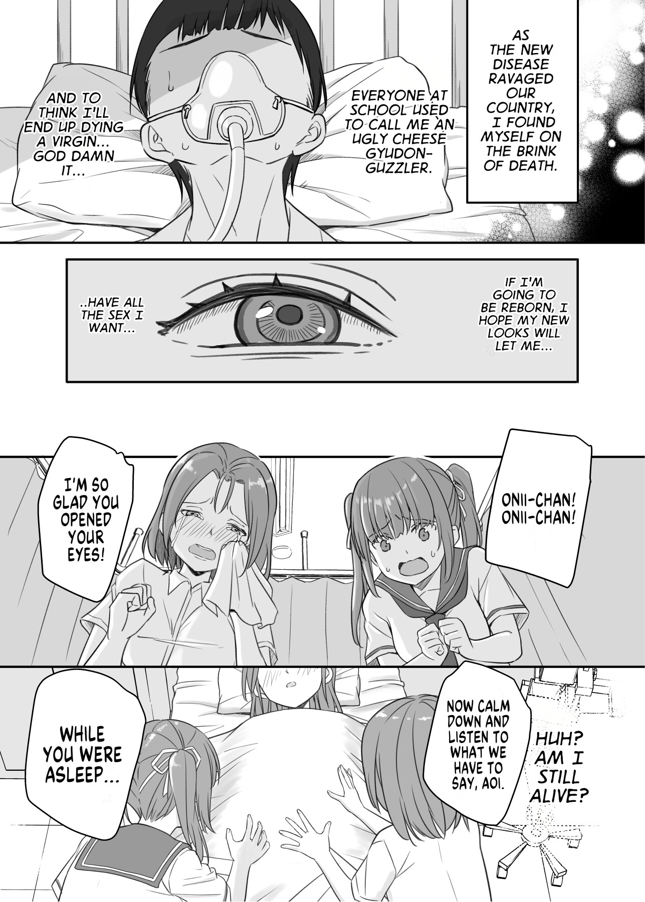 Hentai Manga Comic-The Loser Me Got Turned Into a Girl, so I Tried Having Degenerate Sex-Read-2